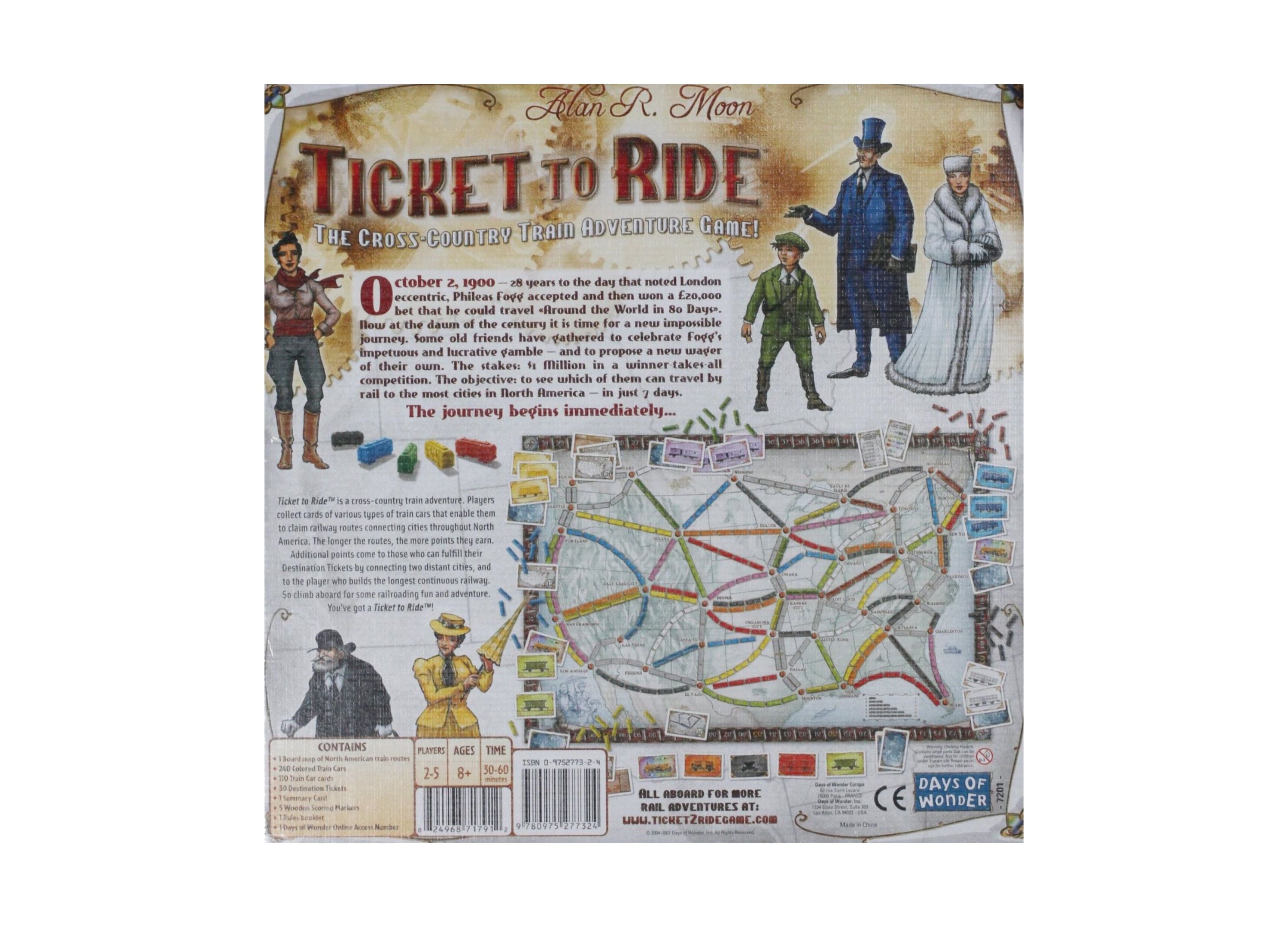 Ticket to Ride North American Adventure Board Game - Image 9