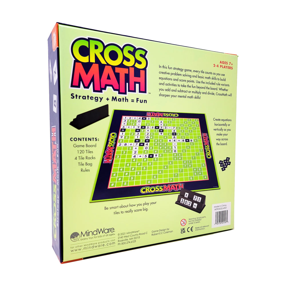 Alternative view of CrossMath MindWare Educational Board Game