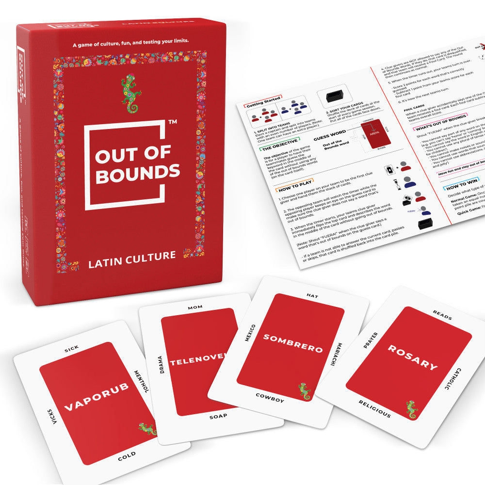 Simpli Gaming Out of Bounds: Latin Culture Card Game, Ages 13+ - Image 3