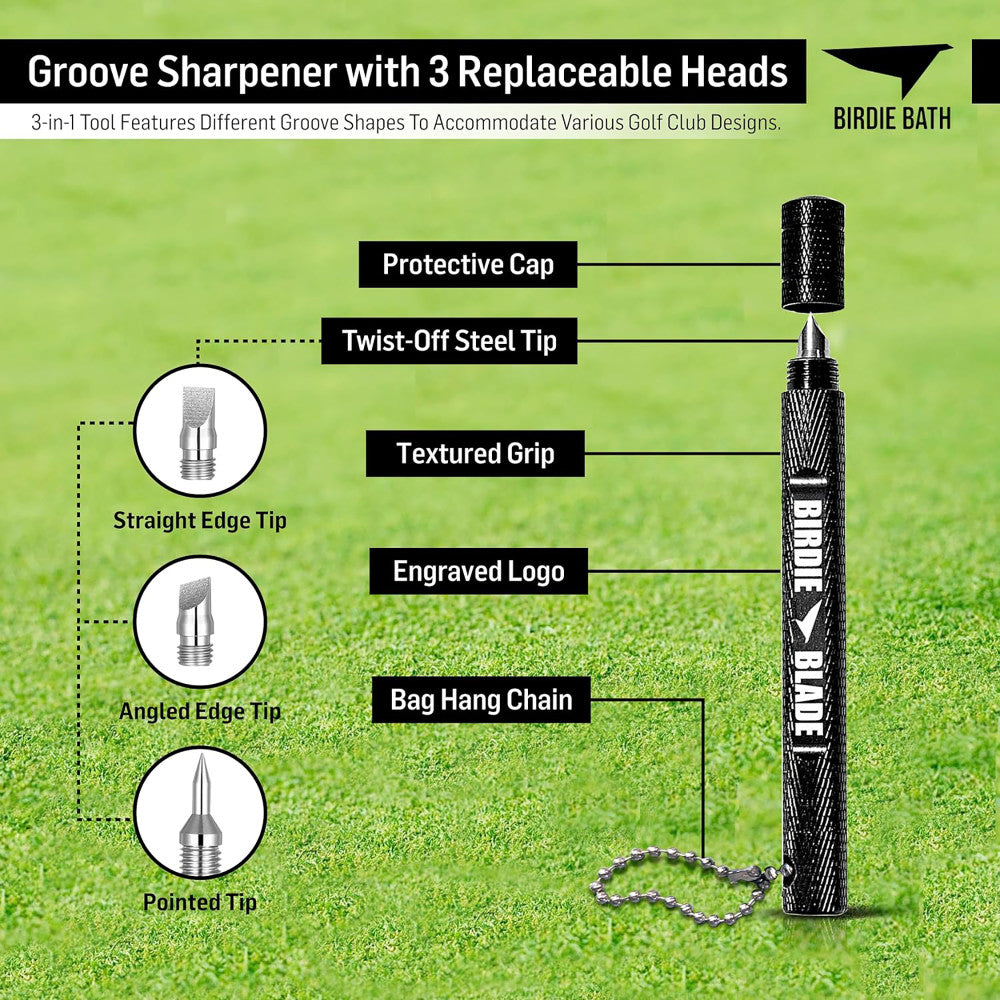 Alternative view of Birdie Golf: Birdie Blade - 3-In-1 Golf Club Groove Sharpener Tool