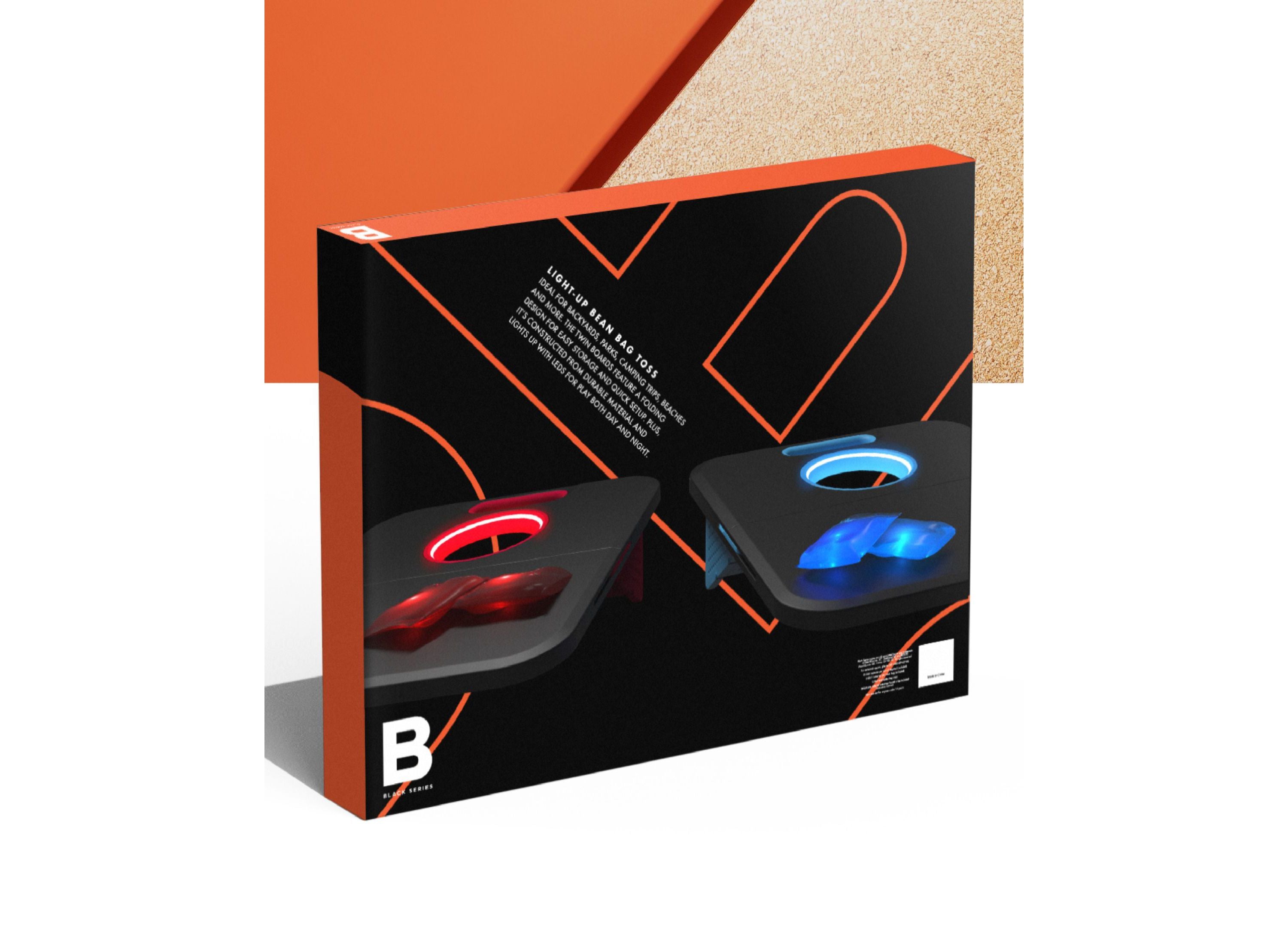 Alternative view of Black Series Glow-in-the-Dark Bean Bag Toss Game Set