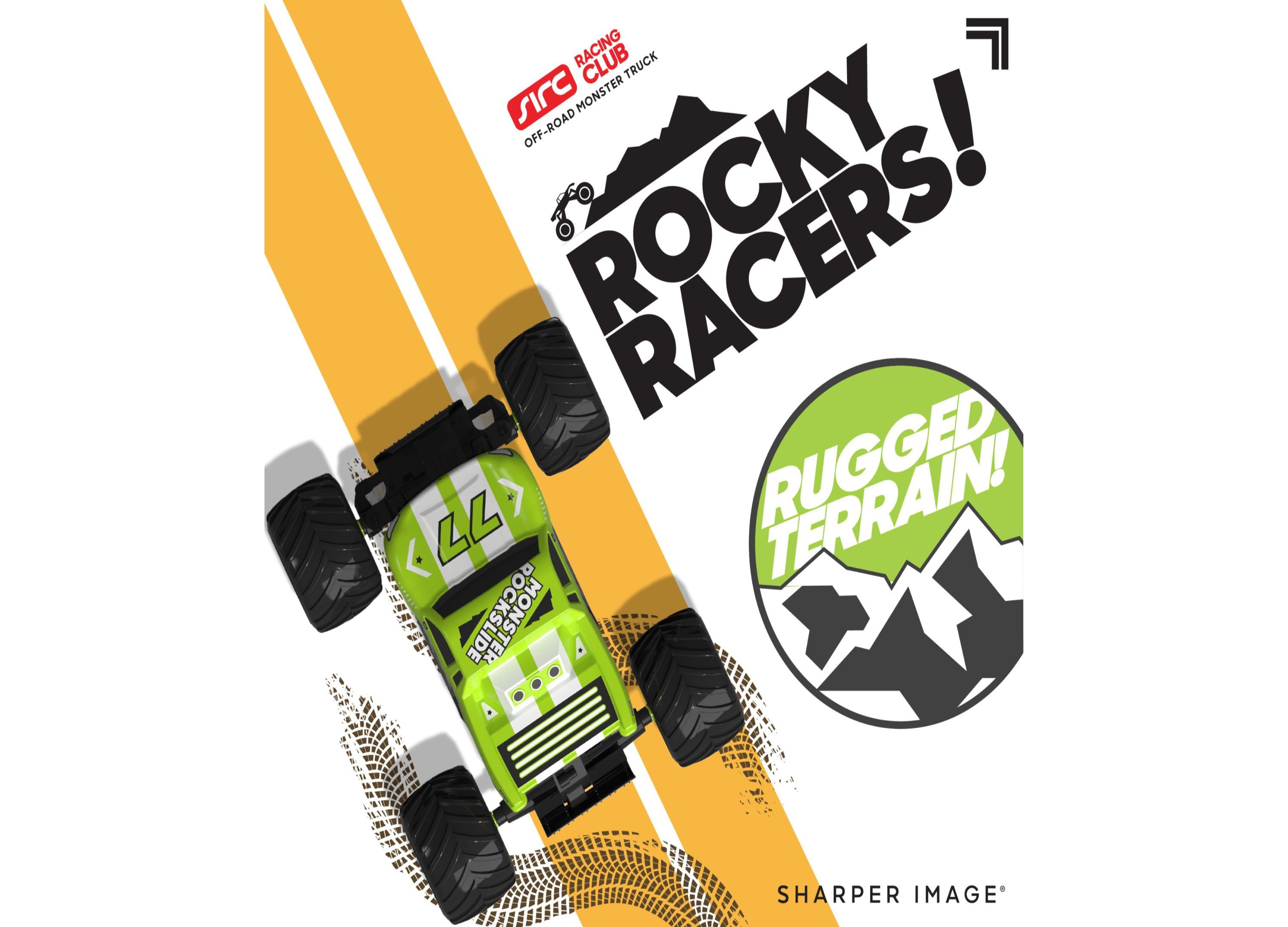 Alternative view of Sharper Image RC Monster Rockslide - 2.4 GHz Off-Road Monster Truck - Green