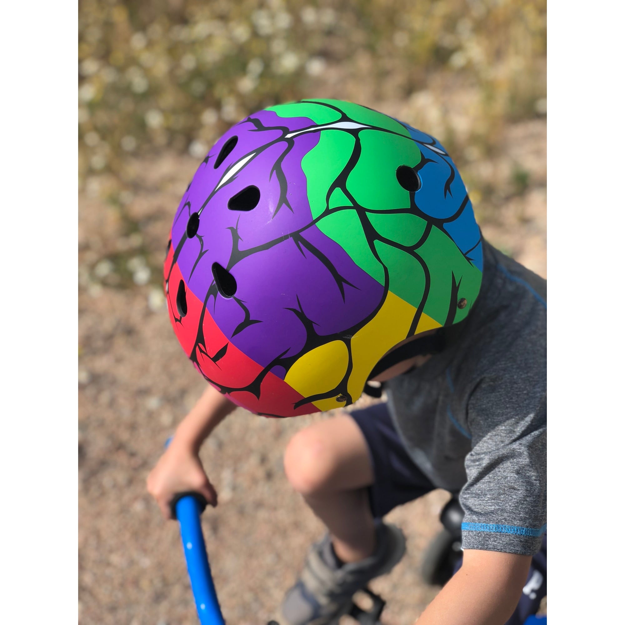 Alternative view of Little Medical School Brain Hat-ter Helmet - Educational Safeguard - Colorful