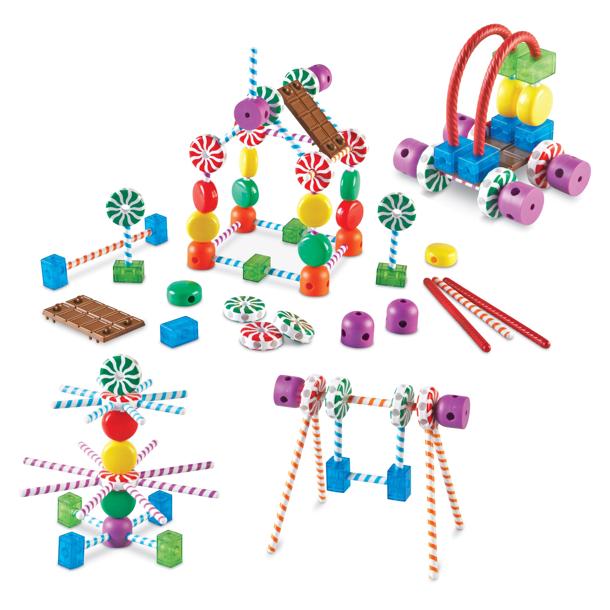 Learning Resources Candy Construction Building Set - 90 Pieces - Image 3