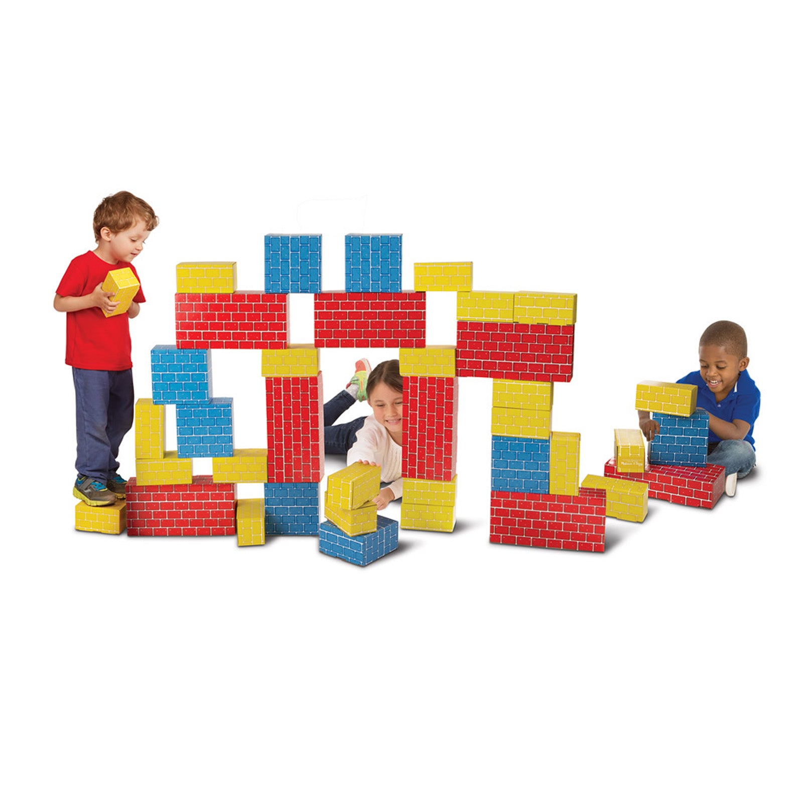 Alternative view of Melissa & Doug Deluxe Jumbo Cardboard Blocks - 40 Piece Set