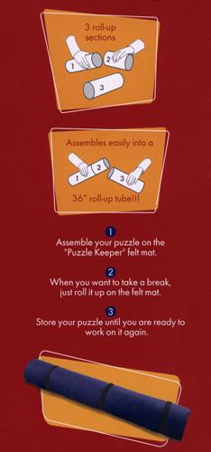 Alternative view of Puzzle Keeper Jumbo Puzzle Roll Up Mat