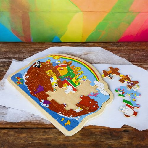 Go! Games Noah's Ark Themed Wooden Jigsaw Puzzle - 30 pc - Image 3