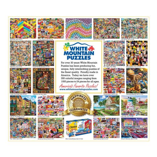 Alternative view of Vintage Cereal Box Collage Puzzle - 1000 Pieces by White Mountain Puzzles