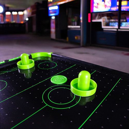 Funtime Gifts Neon Tabletop Air Hockey Game, 20 Inch - Image 4