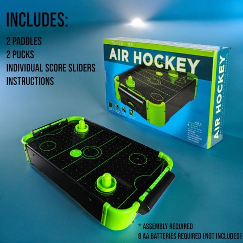 Funtime Gifts Neon Tabletop Air Hockey Game, 20 Inch - Image 6