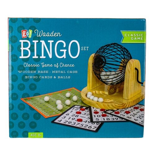 Alternative view of Classic Wooden Bingo Set with Colorful Accessories