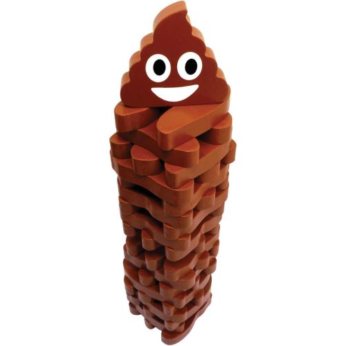 Alternative view of Stack the Poops Wooden Tower Game - Family Fun with a Twist