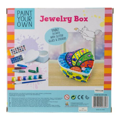 Alternative view of Creative Studio Heart-Shaped DIY Jewelry Box Painting Kit