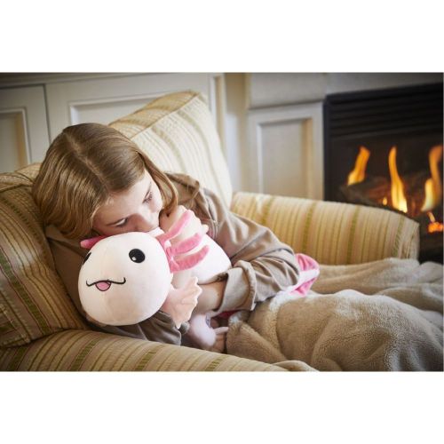 Snoozimals 20-inch Plush Lola the Axolotl - Vibrant Pink - Image 6