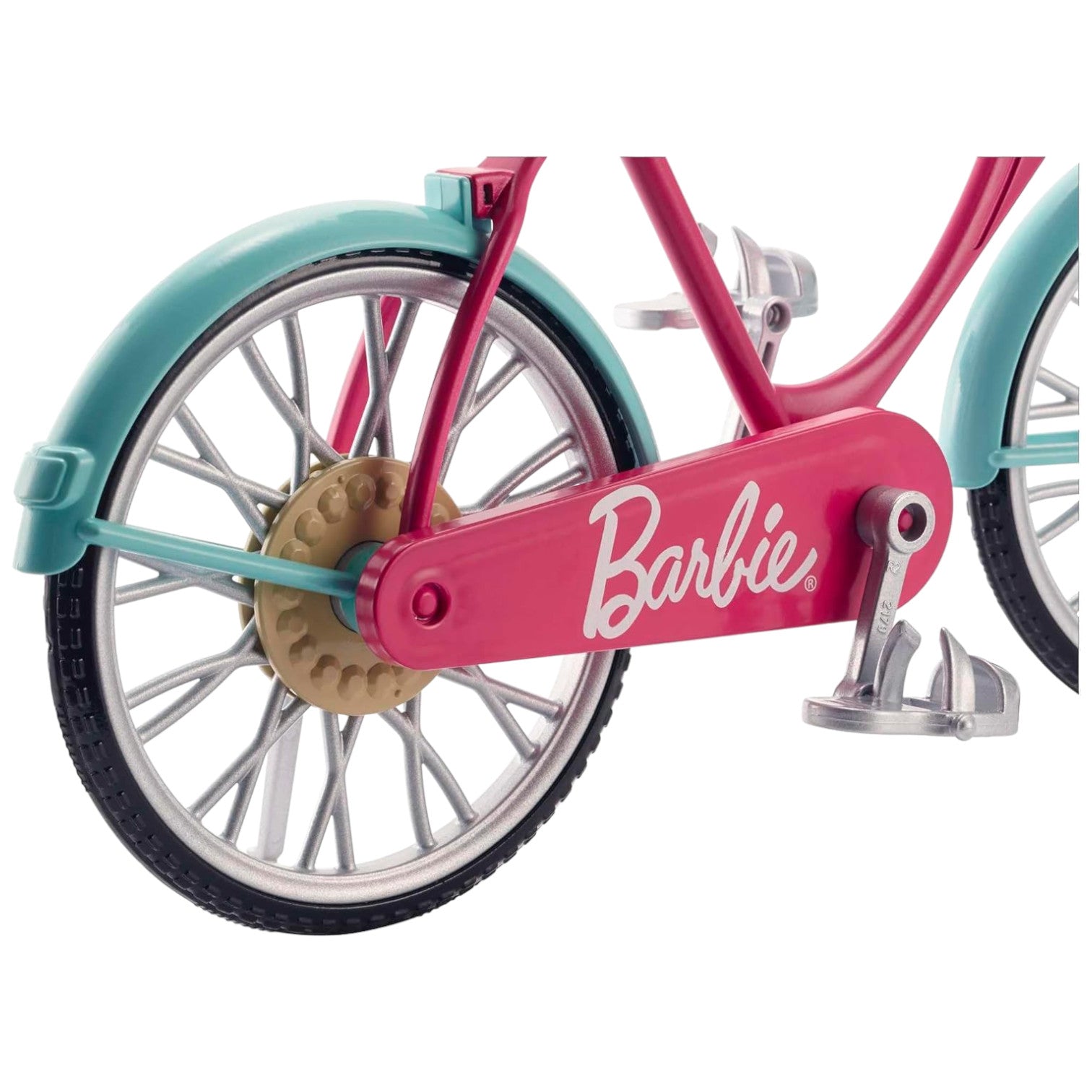 Girls Barbie Dream Adventure Safety Bike with Helmet and Basket - Image 4