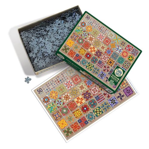 Cobble Hill 50 States Quilt Blocks Jigsaw Puzzle - 1000 pc - Image 4