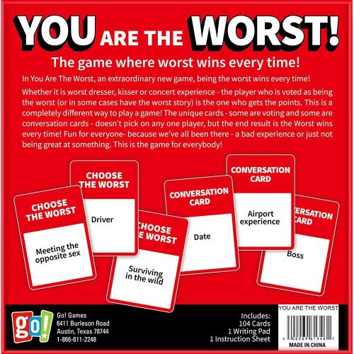 Alternative view of You Are The Worst Game - Hilarious Party Fun