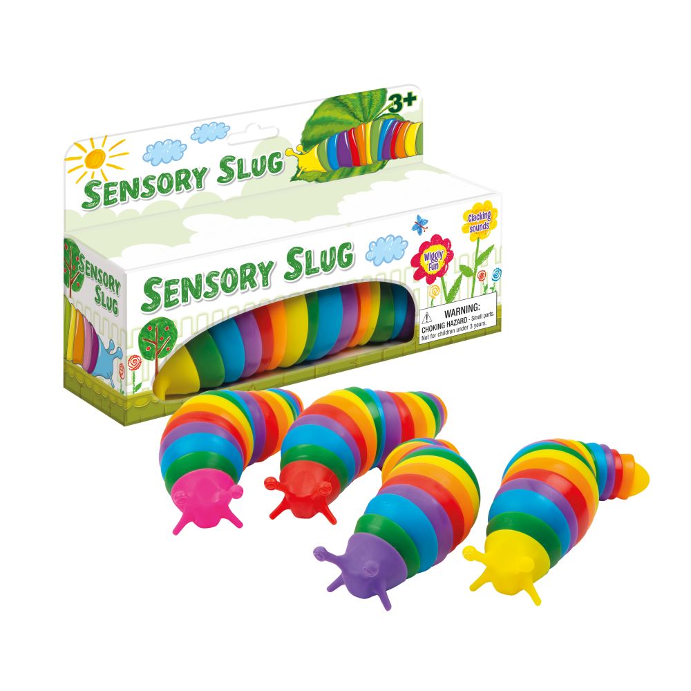 Twisty Fidget Rainbow Slug - Sensory Fun Toy