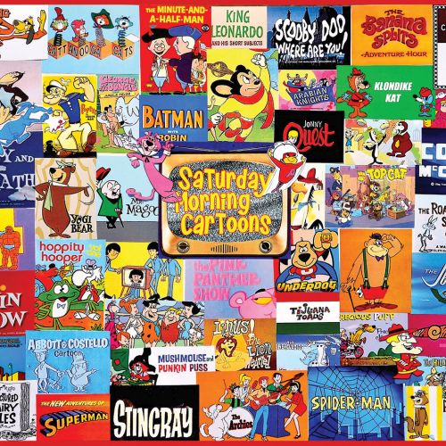 White Mountain Nostalgic Saturday Morning Cartoons 1000-Piece Puzzle