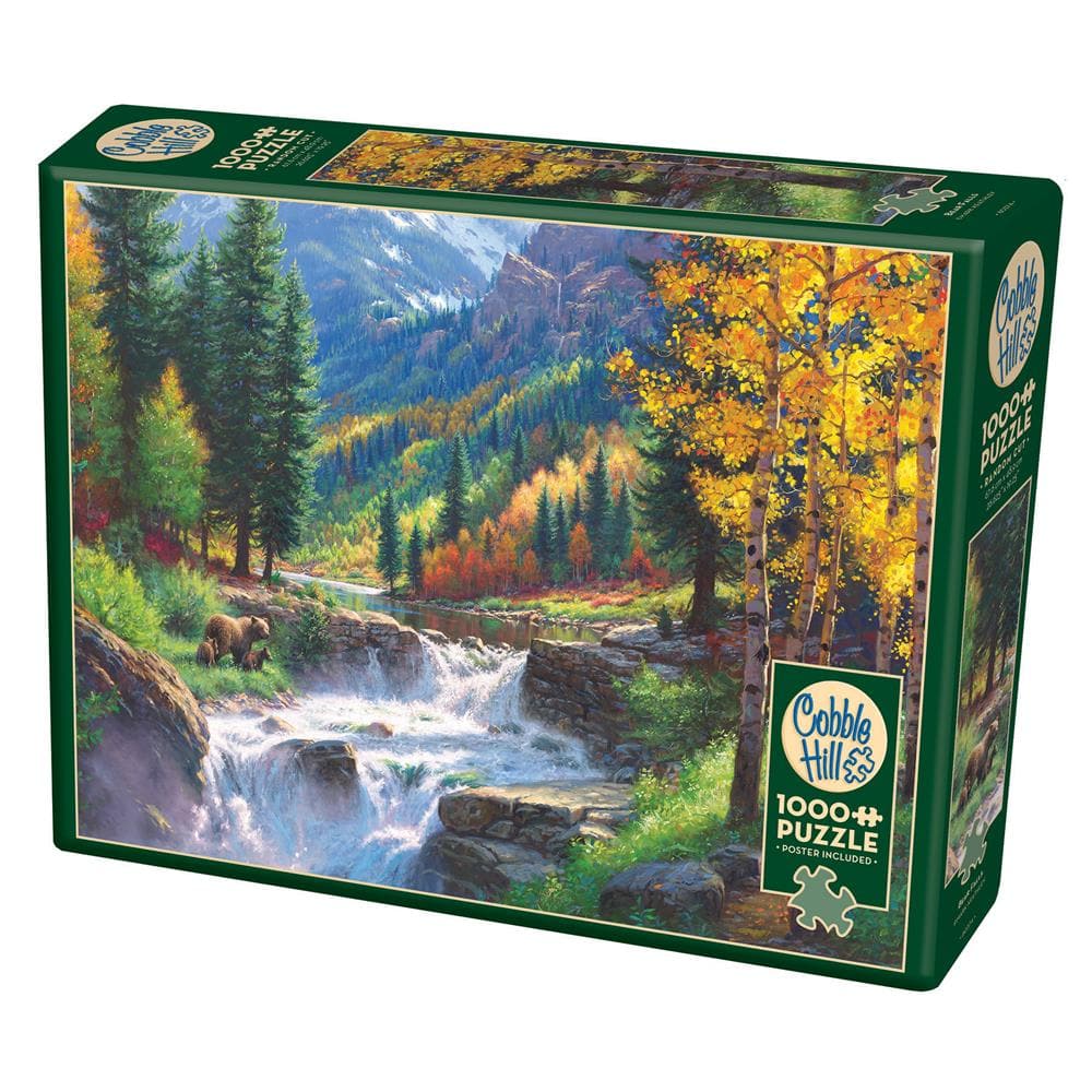 Cobble Hill Bear Falls Wildlife Jigsaw Puzzle - 1000 pc