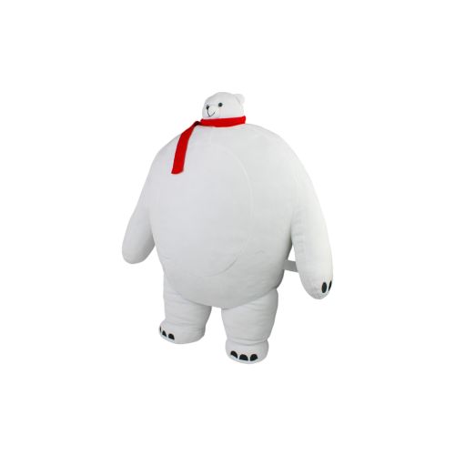 Tiny Headed Polar Pip 15 Inch Bear with Red Scarf - Image 4