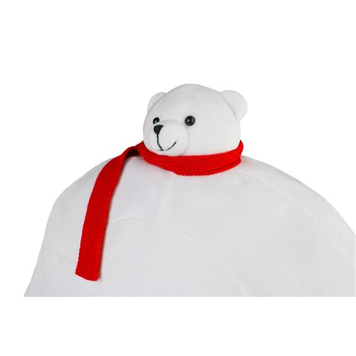 Tiny Headed Polar Pip 15 Inch Bear with Red Scarf - Image 5