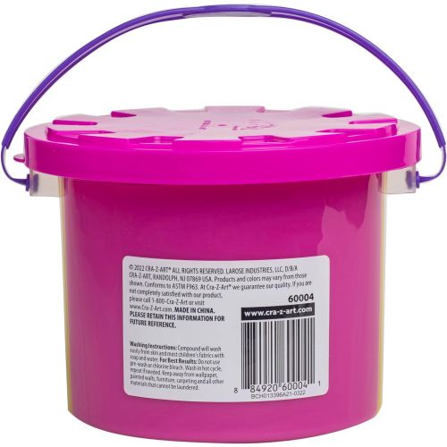 Alternative view of Cra Z Slimy Tri-Color Rainbow Slime Bucket - 3lb of Pink, Yellow & Blue