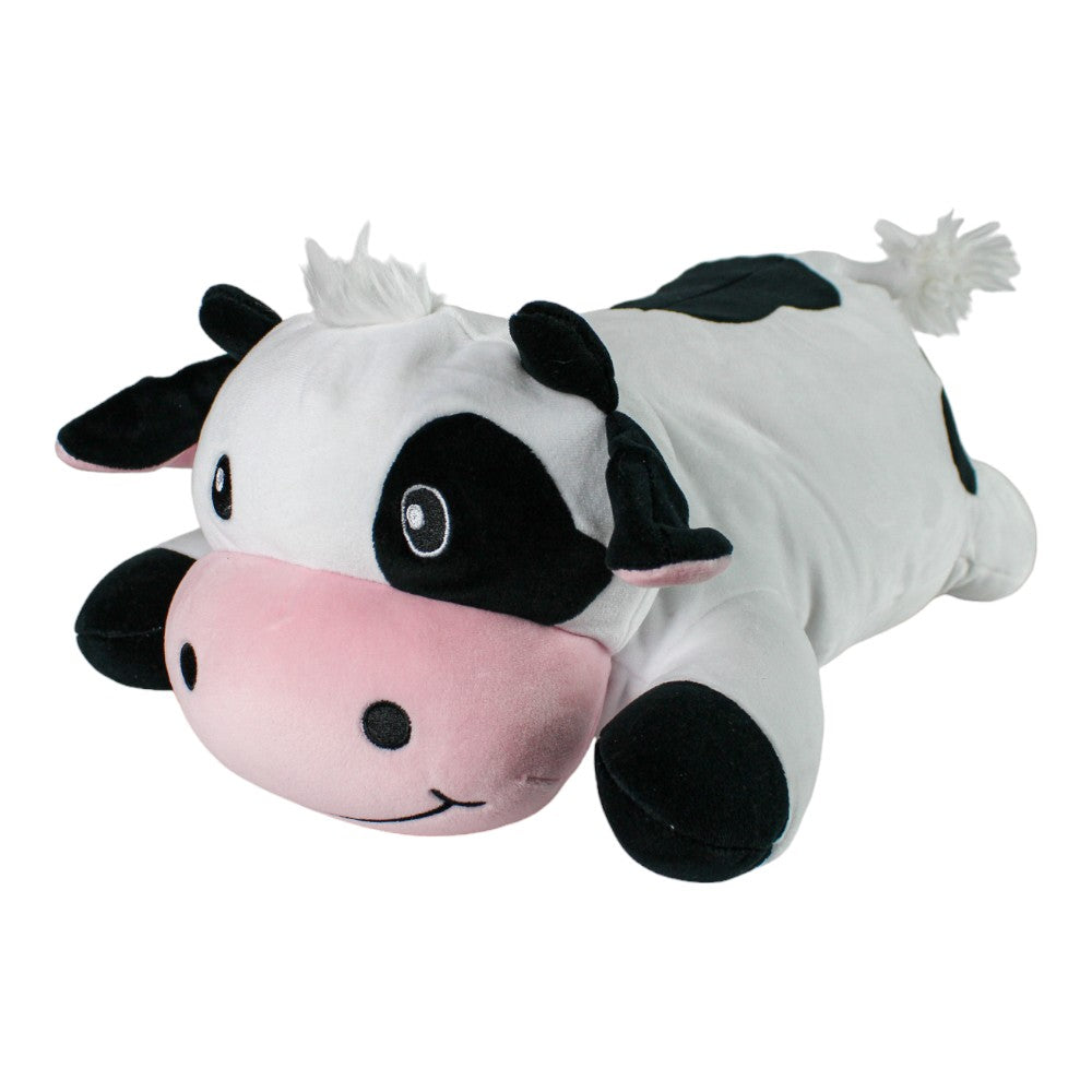 Snoozimals 20in Plush Cow - Black