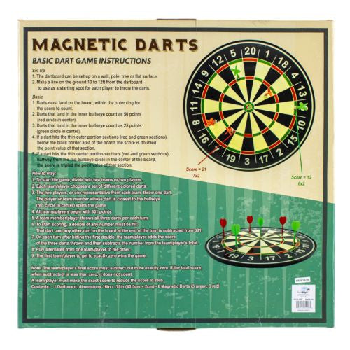 Alternative view of Magnetic Marvel 16-Inch Dartboard with Safe Darts