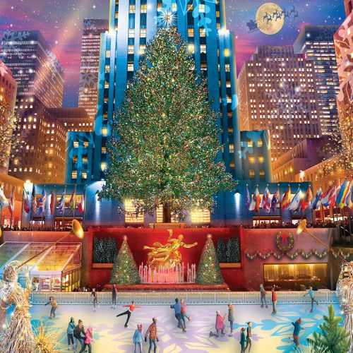 Vermont Christmas Company Rockefeller Christmas Jigsaw Puzzle - 1000 pc