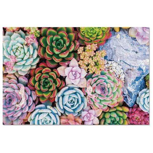 Alternative view of GC Games Vibrant Succulents Jigsaw Puzzle - 1000 pc