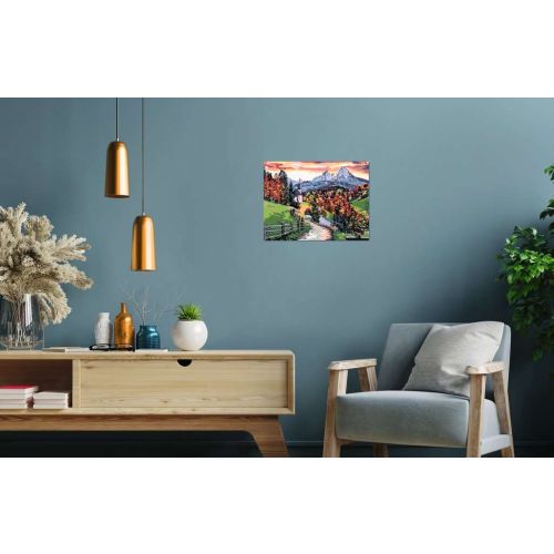 Ravensburger Beautiful Bavaria Paint-by-Number Kit - Vibrant Autumn - Image 4