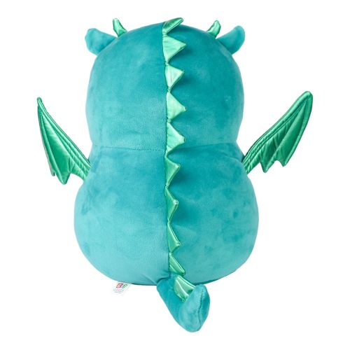 Alternative view of Kobioto Enchanted Dragon 18 inch Plush - Turquoise with Shimmering Green Wings