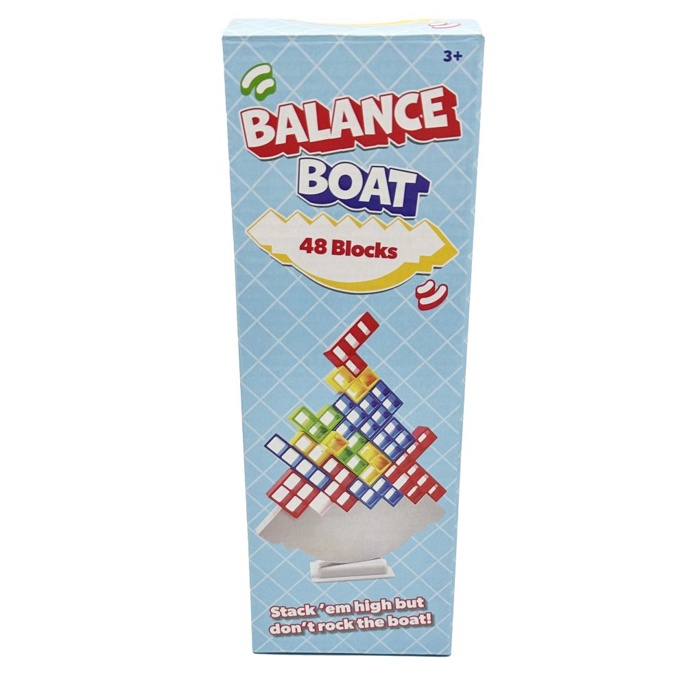 Balance Boat Blocks Game 48-Piece Colorful Set