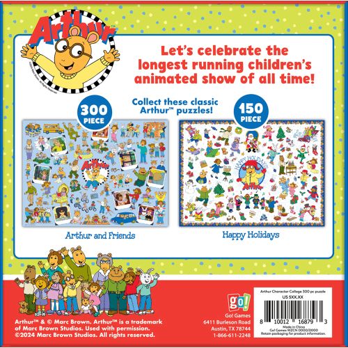 Alternative view of Arthur Character Collage Jigsaw Puzzle - 300 pc