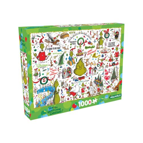 Alternative view of AQUARIUS Grinch Stole Christmas Jigsaw Puzzle - 1000 pc