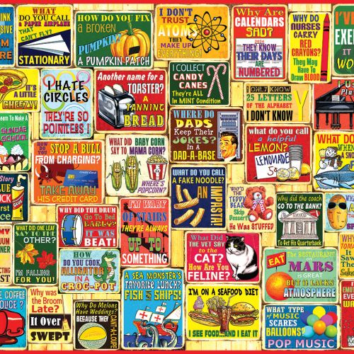 White Mountain Dad Jokes 1000pc Jigsaw Puzzle