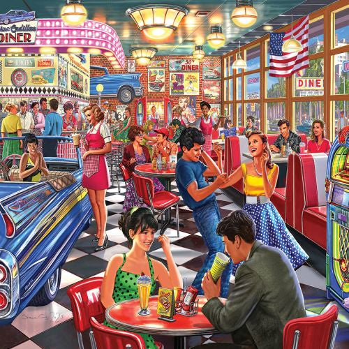 White Mountain Classic American Diner Jigsaw Puzzle - 500 pc