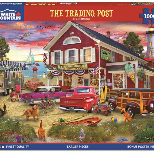 Alternative view of Trading Post Vibrant Scene Jigsaw Puzzle - 1000 pc