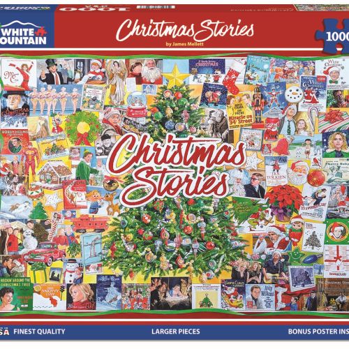 Alternative view of White Mountain Christmas Collage Jigsaw Puzzle - 1000 pc