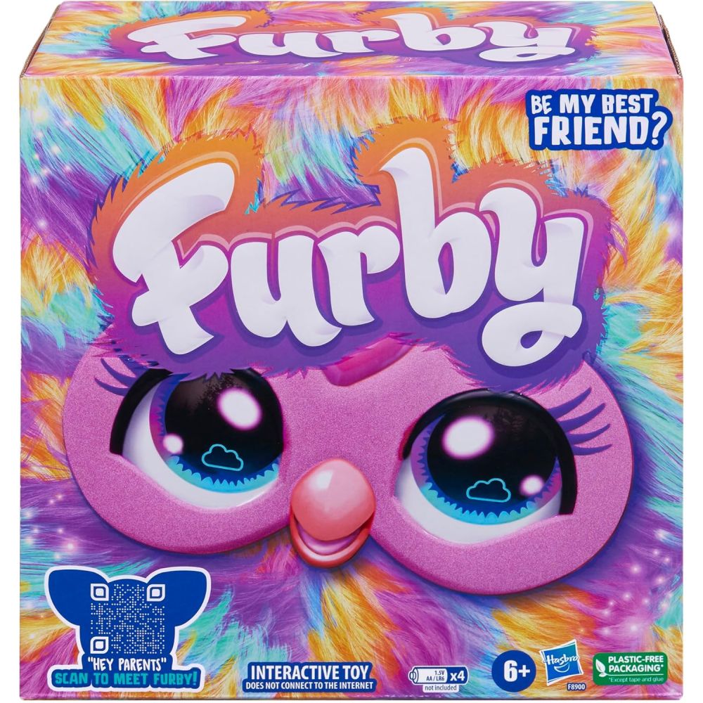 Furby Tie Dye Interactive Toy with Voice-Activated Modes