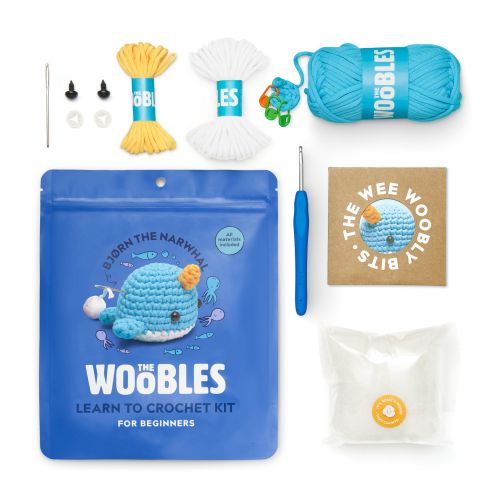 Alternative view of Woobles Narwhal Beginner's Delight Crochet Kit
