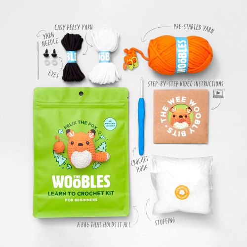 Alternative view of Woobles Fox Beginner-Friendly Crochet Kit