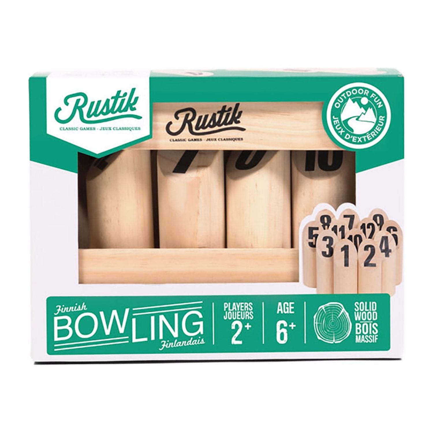 Alternative view of Rustik Finnish Bowling Outdoor Skill Game Set