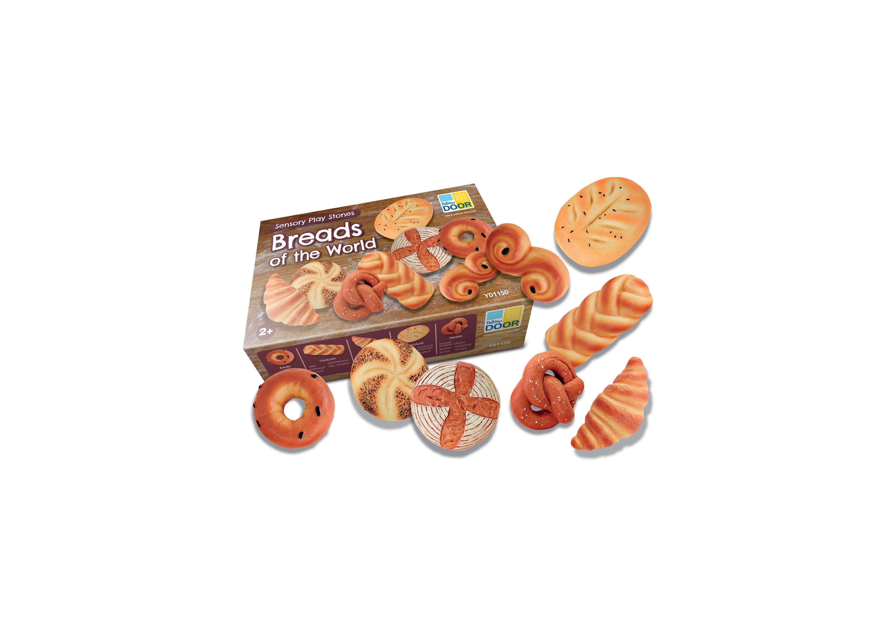 Yellow Door Sensory Play Stones, Breads Of The World Set