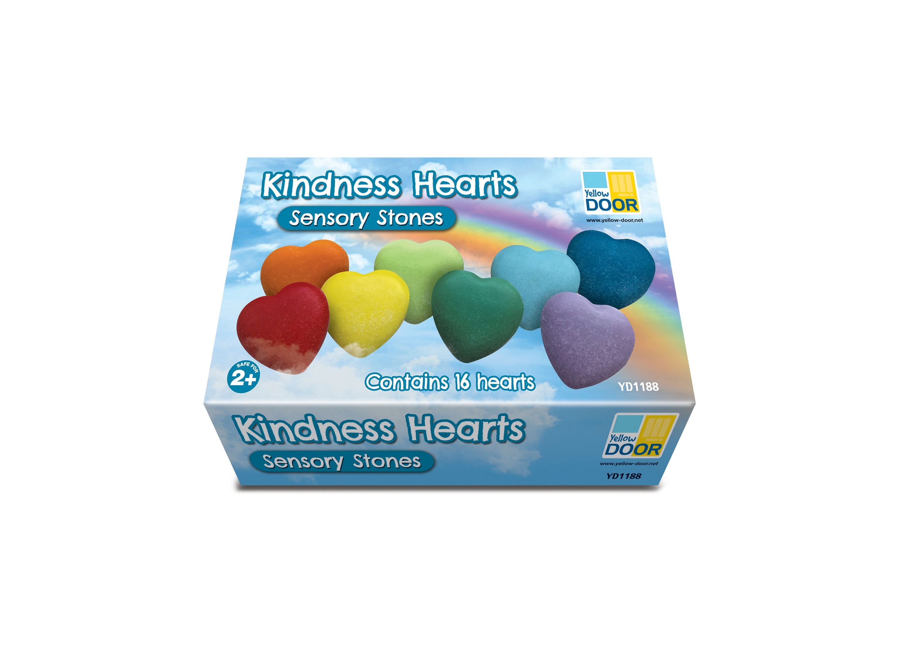 Alternative view of Yellow Door Multi-Color Kindness Heart Stones Set - Assorted Colors