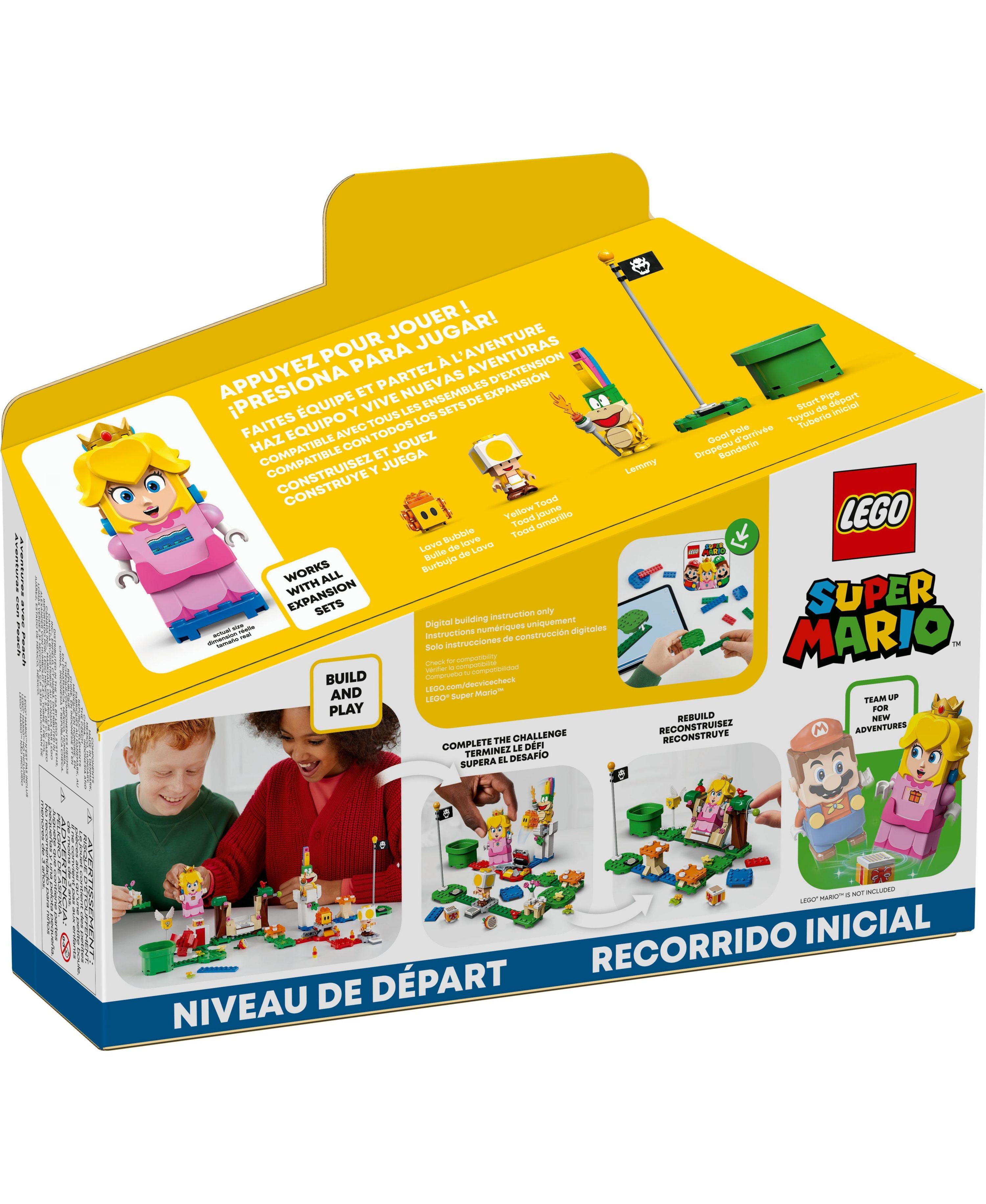 Alternative view of LEGO Super Mario Adventures with Peach Starter Course - 354 Piece Building Kit