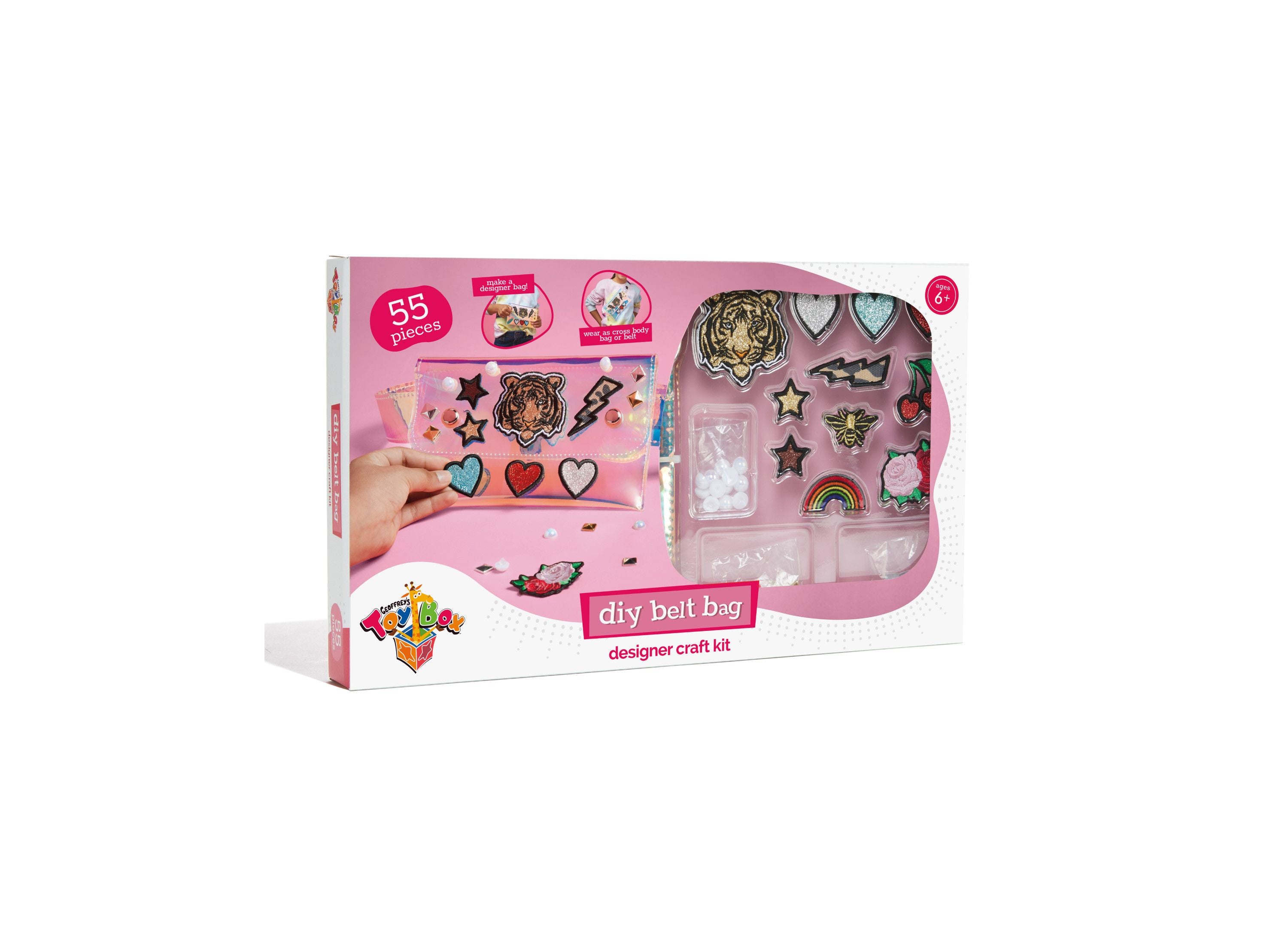 Geoffrey's Toy Box DIY Belt Bag Craft Kit with Embroidered Patches - Exclusive at Macy's