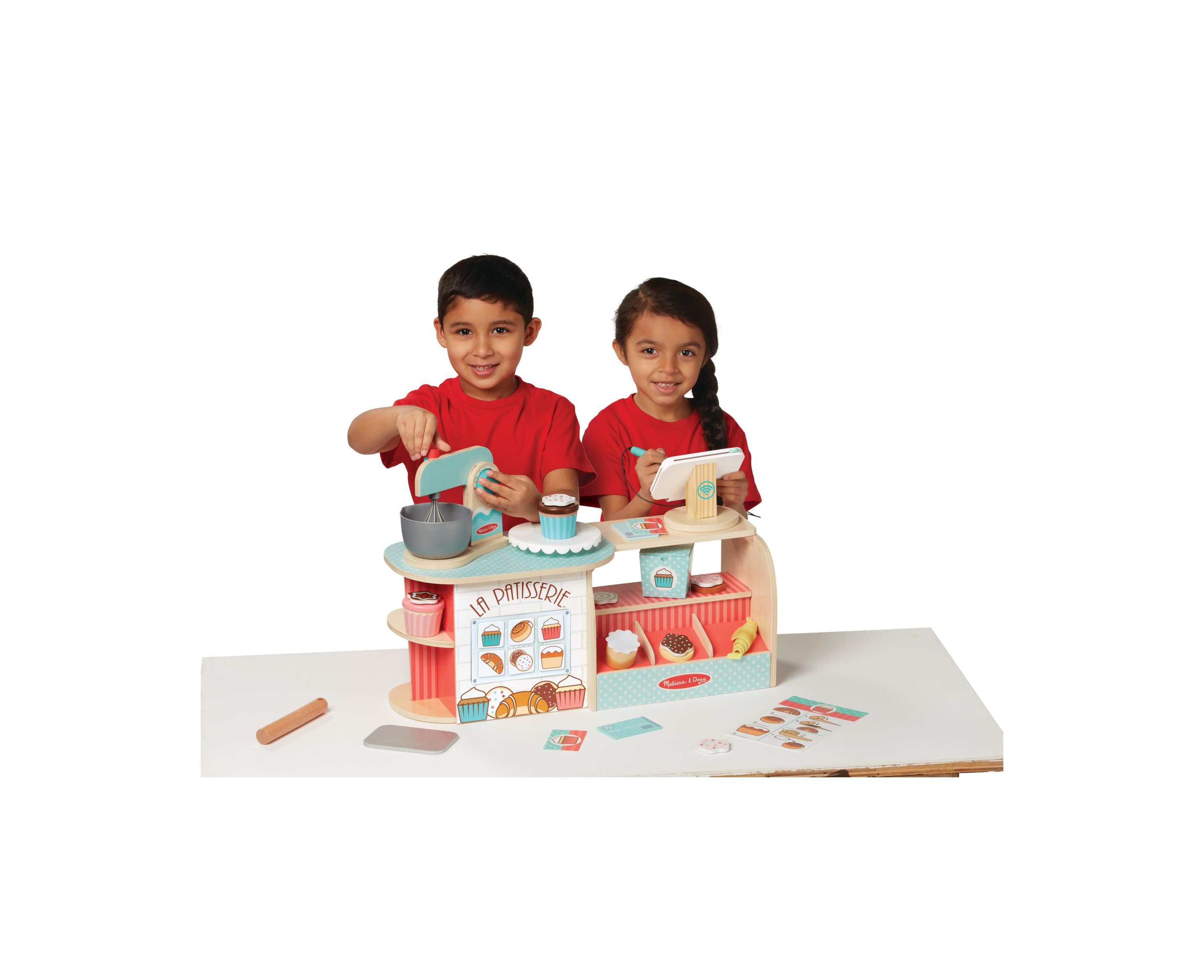 Melissa & Doug 39-Piece Wooden La Patisserie Bakery Set - Image 6