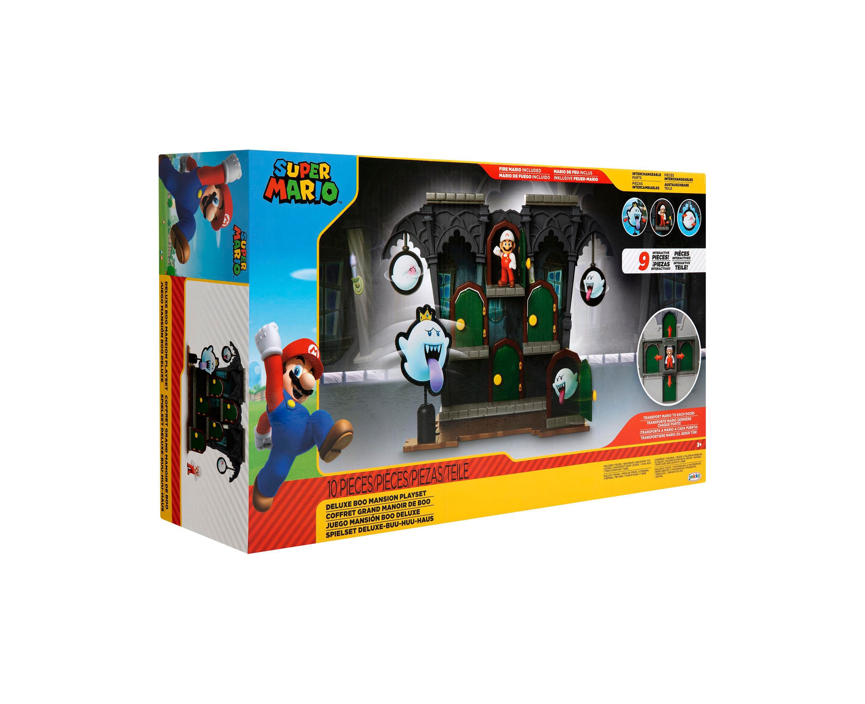 Alternative view of Nintendo Deluxe Boo Mansion Playset with Fire Mario Figure